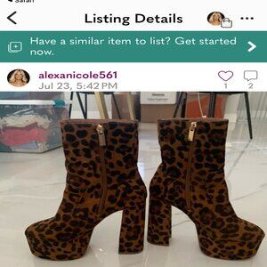 Cheetah Heels (Owned by Alexa Collins Retail $85)